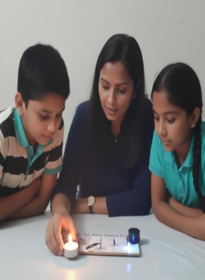 ESPtronics Fire Alarm Science Project Readymade Kit Class 12 Students Physics Experiment Working Model for School Kids - Image 5